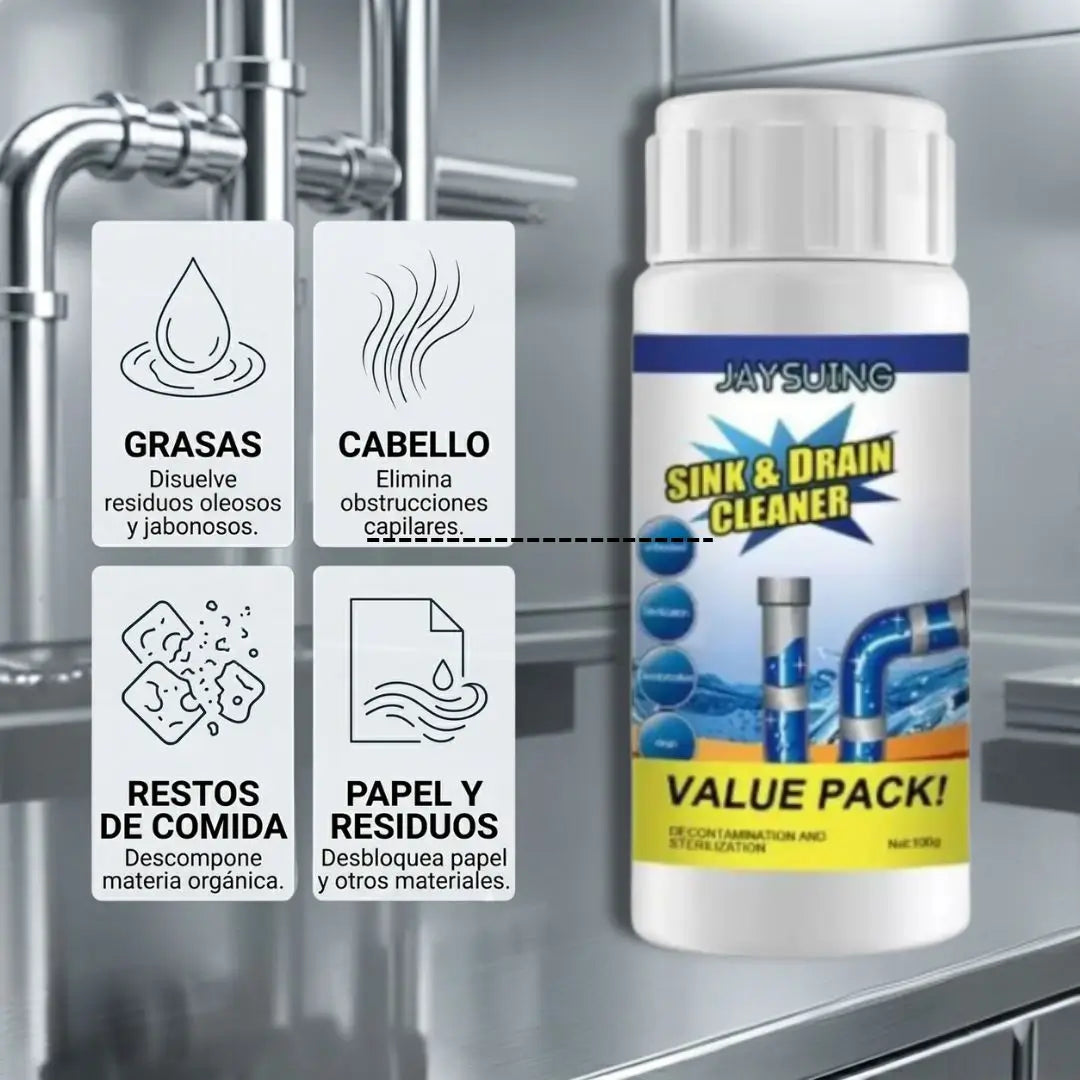 Destapador de cañería 125 gr