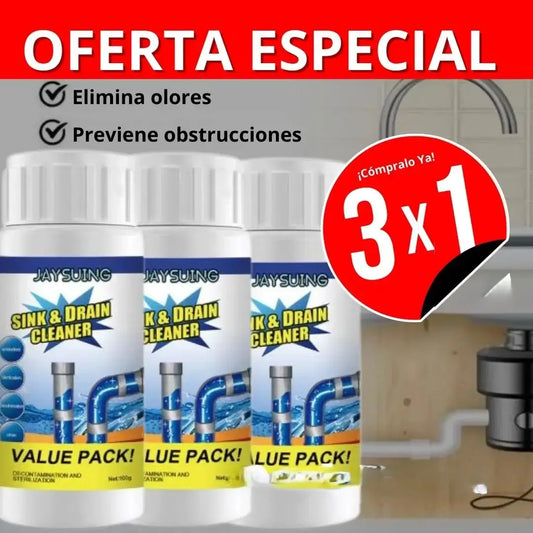 DestapaMax — Destapador Químico de Cañerías 3x1