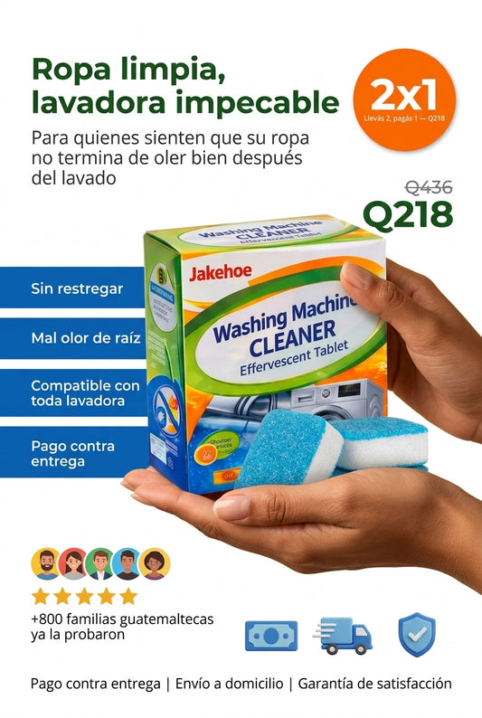 Pastillas Efervescentes para Lavadora